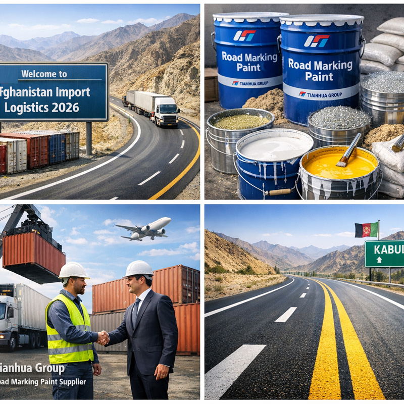 Understand Afghanistan import logistics routes in 2026. Learn about Pakistan, Iran, Central Asia corridors and opportunities for thermoplastic road marking paint suppliers.