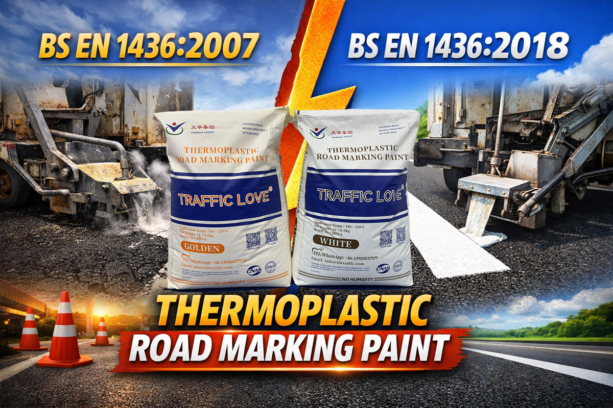 BS EN 1436:2007 vs BS EN 1436:2018 Thermoplastic Road Marking Paint | Standard Comparison