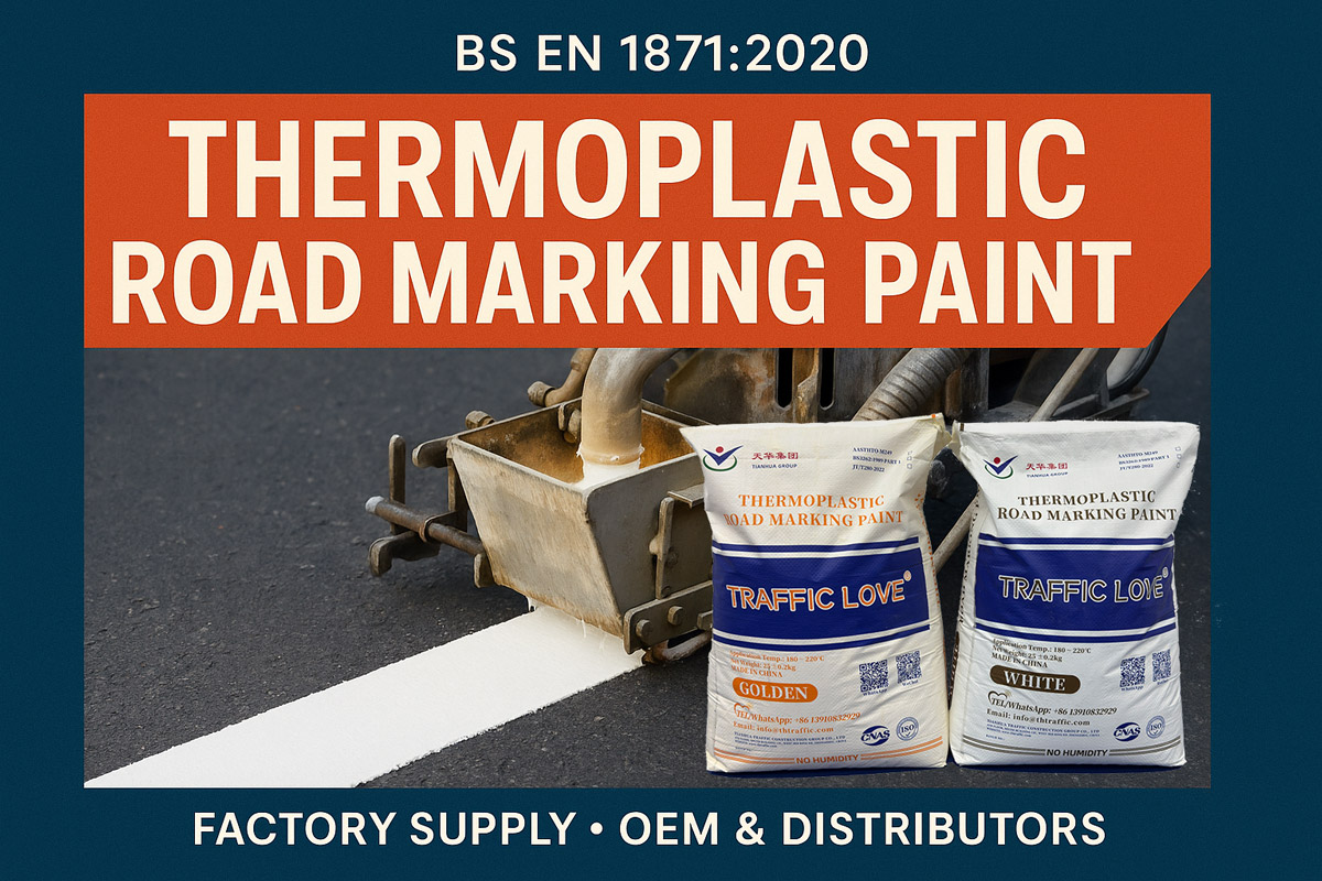 BS EN 1871:2020 Thermoplastic Road Marking Paint | Factory Supply, OEM & Distributors