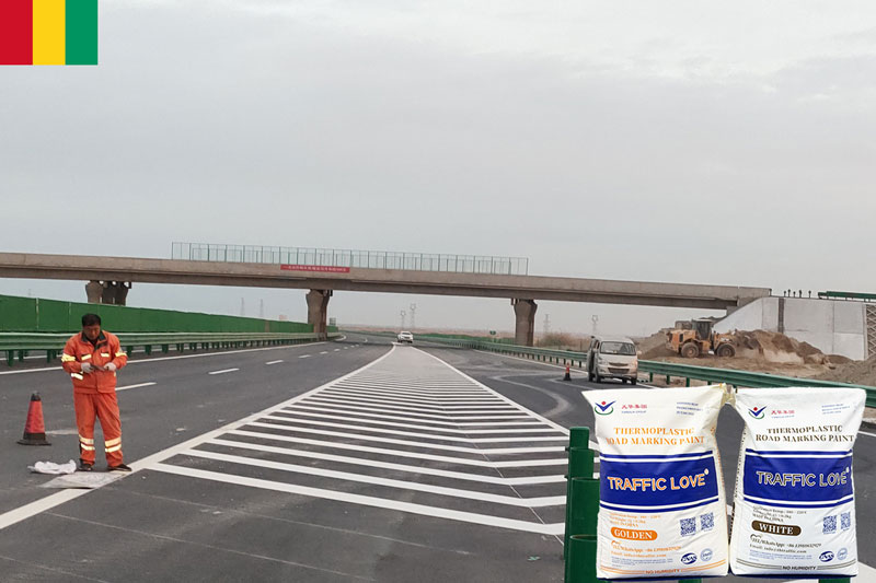 Durable Thermoplastic Road Marking Paint for Guinea – Built for Tropical Roads