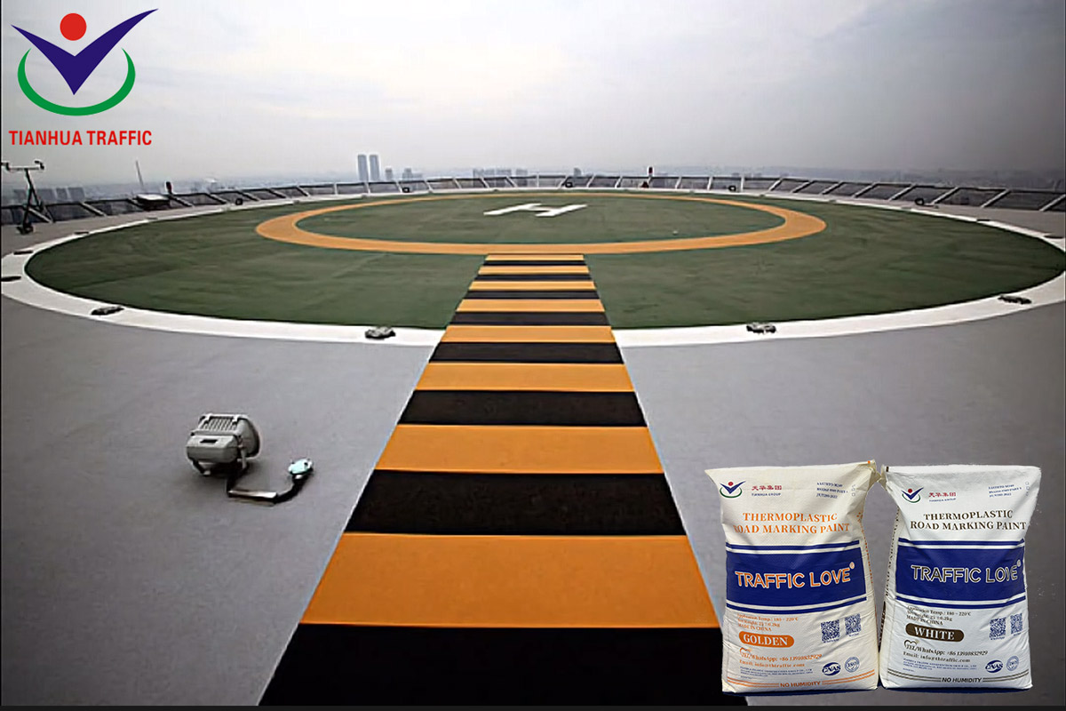 Thermoplastic road marking paint