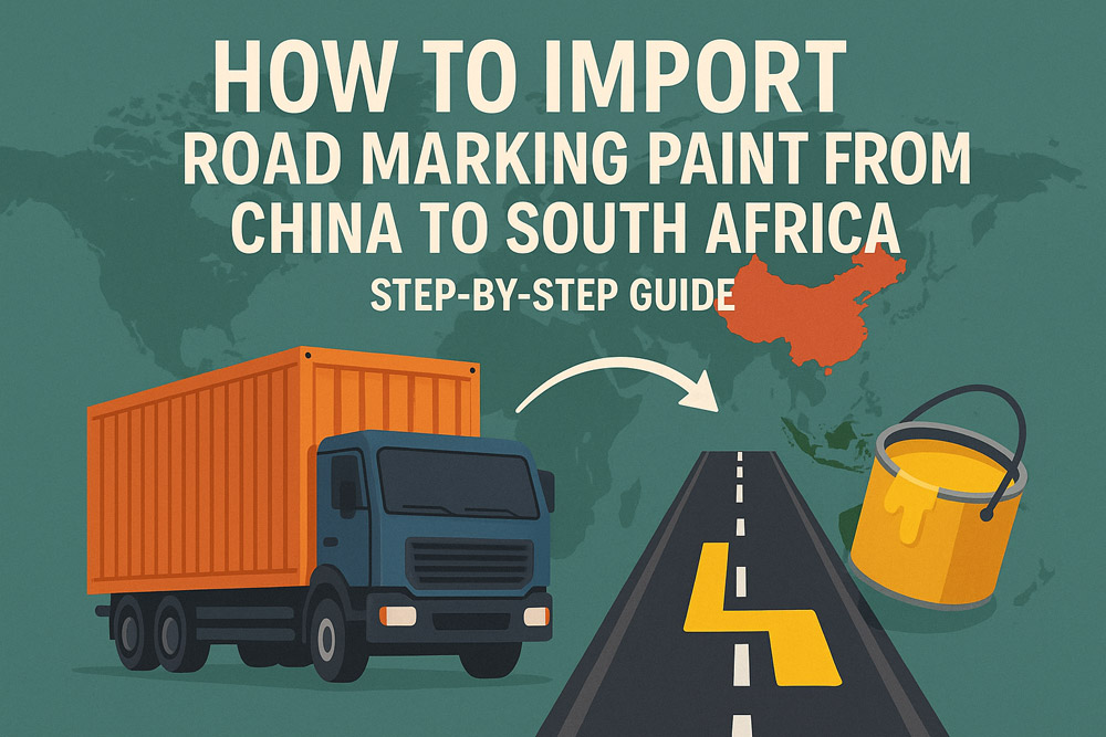 How to Import Road Marking Paint from China to South Africa | Step-by-Step Guide