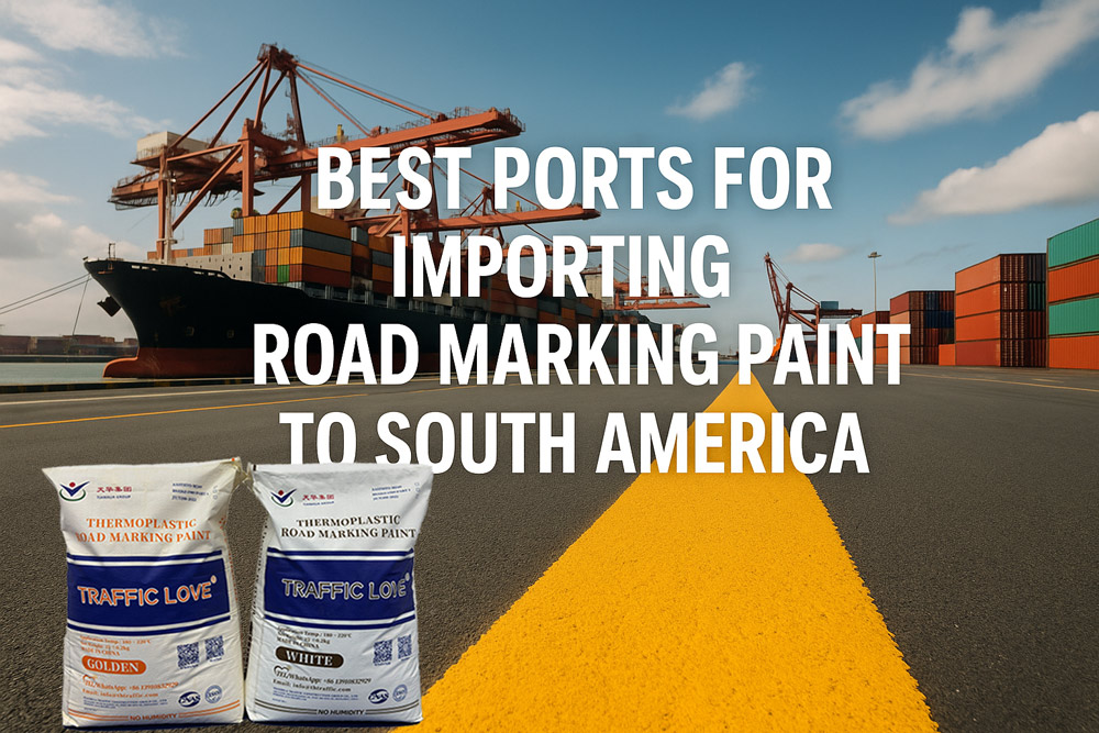 Best Ports for Importing Road Marking Paint to South America