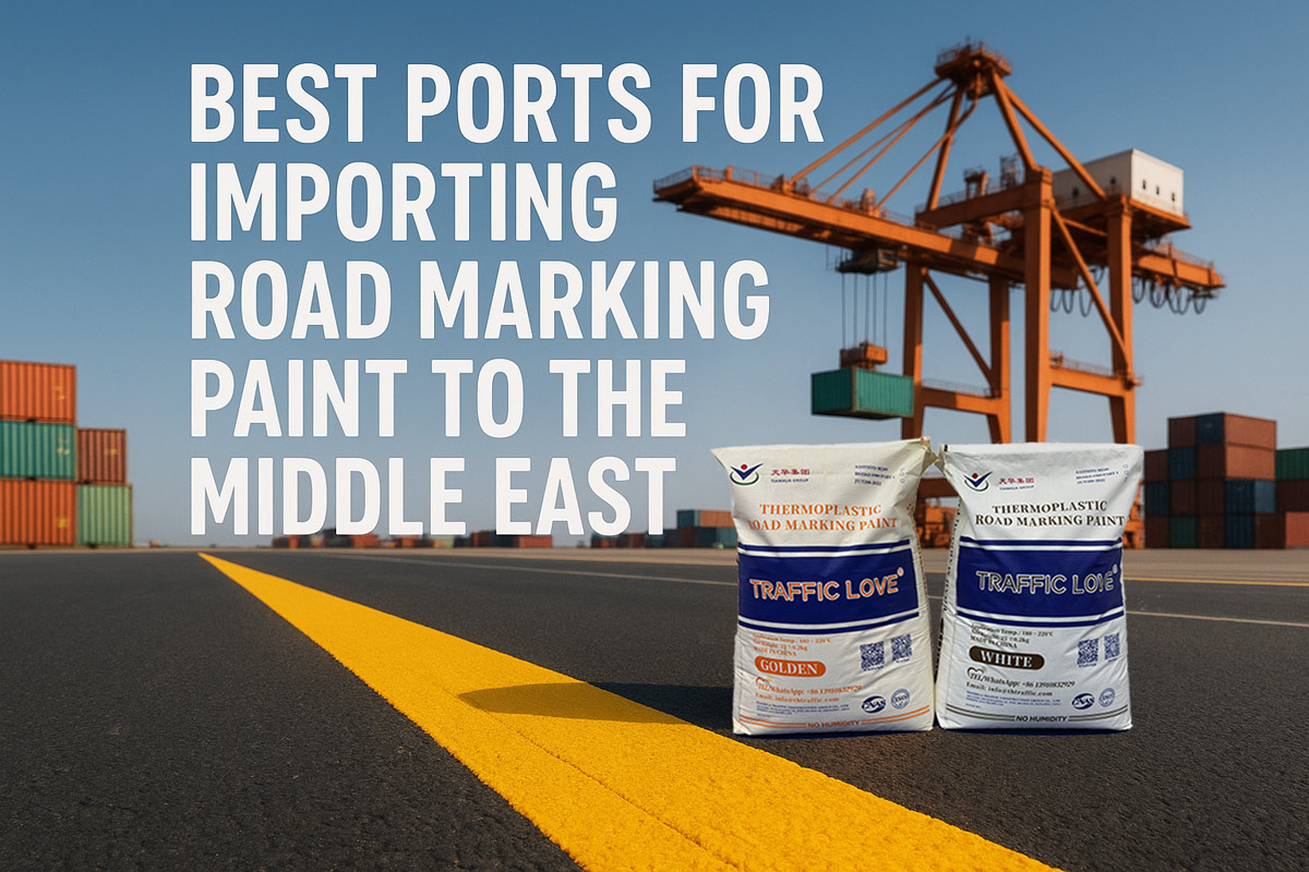 Best Ports for Importing Road Marking Paint to the Middle East