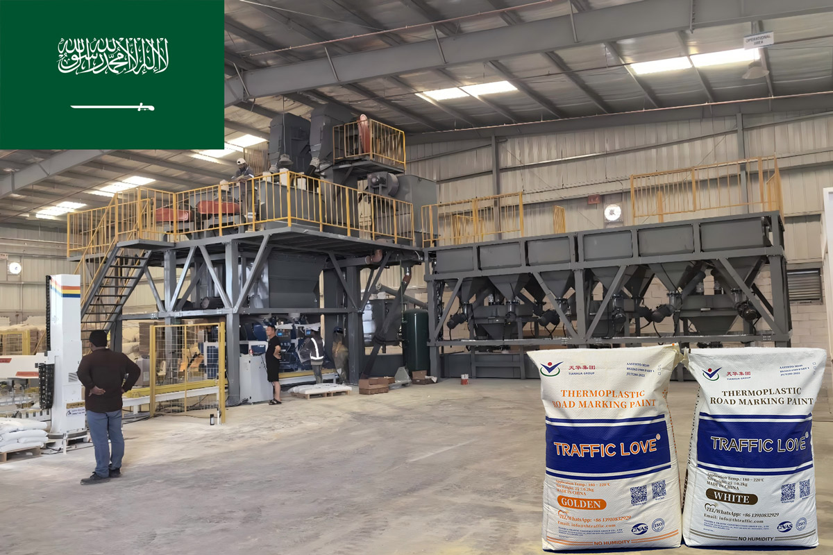 Road Paint for Mega Projects in NEOM & Riyadh | Thermoplastic & Waterborne Solutions