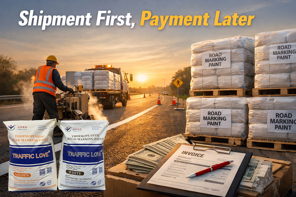 Shipment First, Payment Later: Credit Terms for Thermoplastic Road Marking Paint Projects