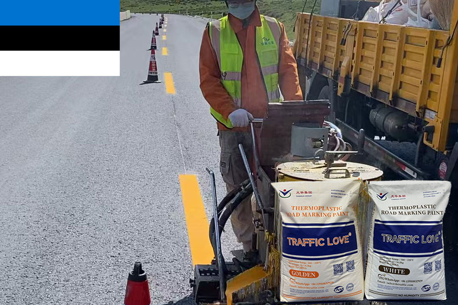 Thermoplastic Road Marking Paint for Estonia | Factory Supply & OEM