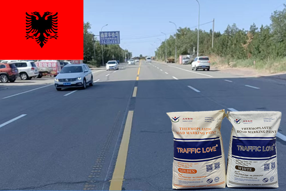 Thermoplastic Road Marking Paint for Sale in Albania – Factory Direct & OEM Available