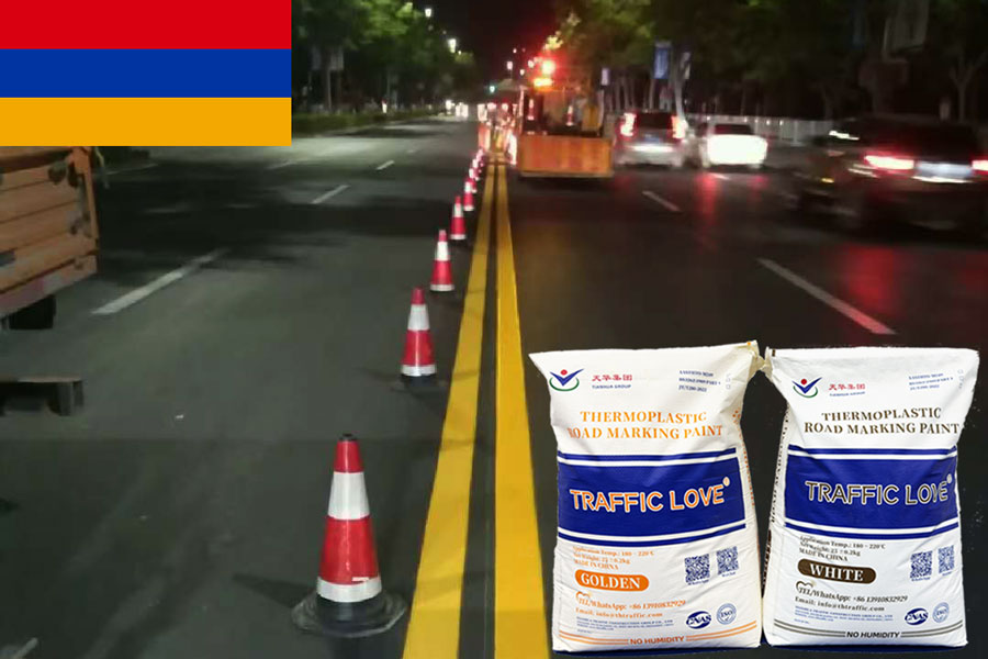 Thermoplastic Road Marking Paint for Sale in Armenia | Factory Price & Supply Info