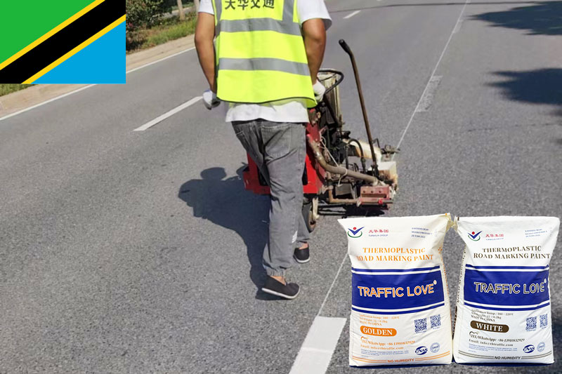 Thermoplastic Road Marking Paint For Sale in Tanzania