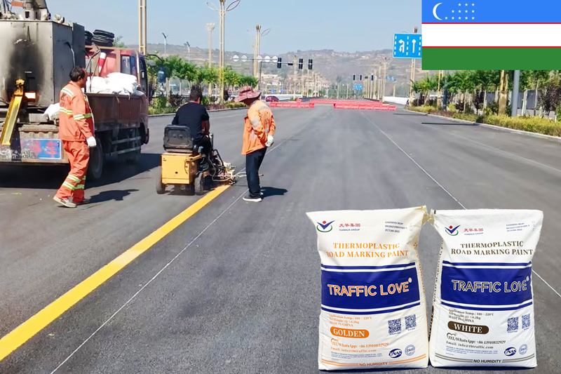 Thermoplastic Road Marking Paint for Sale in Uzbekistan