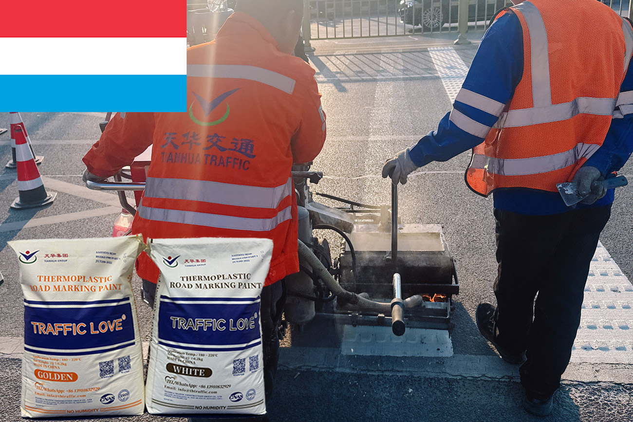 Thermoplastische Fahrbahnmarkierungsfarbe für Luxemburg | Fabrikpreis & Vertriebspartner