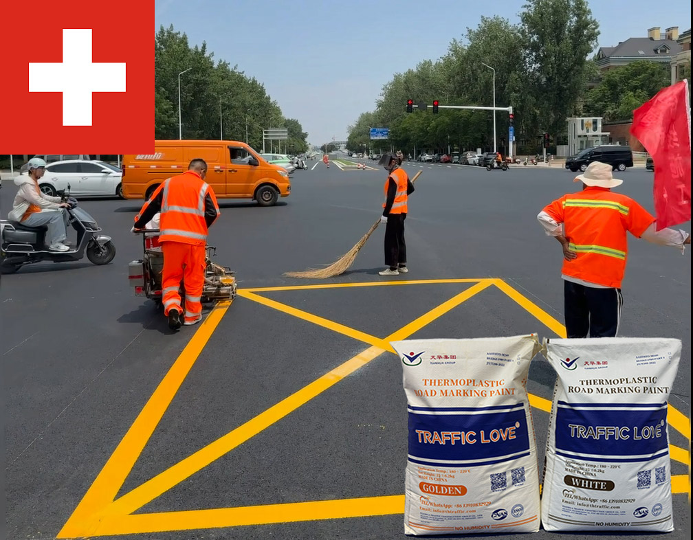 Thermoplastic Road Marking Paint for sale Switzerland | Factory Price & OEM