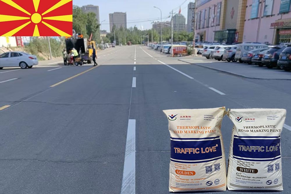 Thermoplastic Road Marking Paint for Sale in North Macedonia – OEM & Factory Price Available