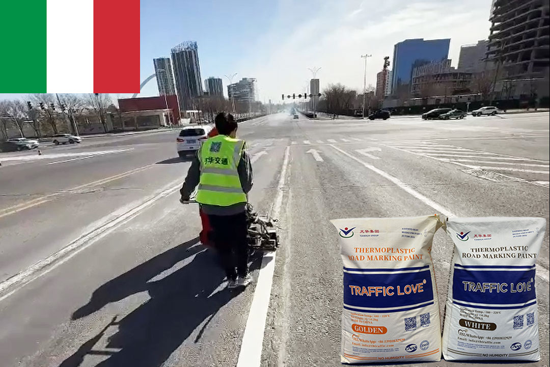 Thermoplastic Road Marking Paint Manufacturers in Italy | Factory Price Supply