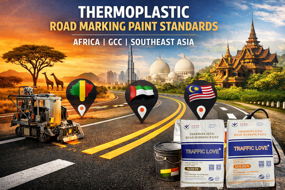 Thermoplastic Road Marking Paint Standards by Country | Africa, 