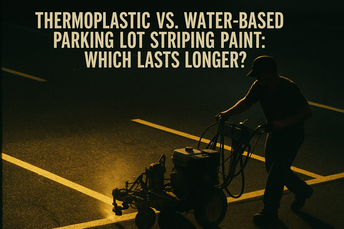 Thermoplastic vs. Water-Based Parking Lot Striping Paint: Which Lasts Longer?