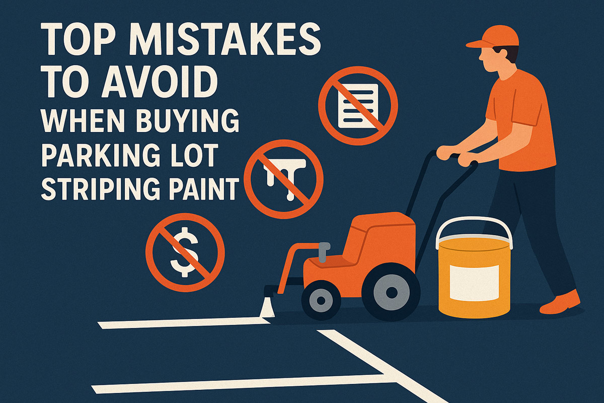 Top Mistakes to Avoid When Buying Parking Lot Striping Paint