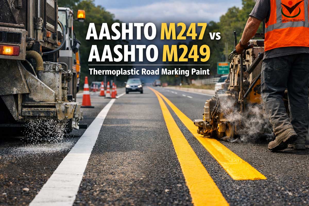 AASHTO M247 vs AASHTO M249 Thermoplastic Road Marking Paint — Standards, Applications, and Why Governments Use Them