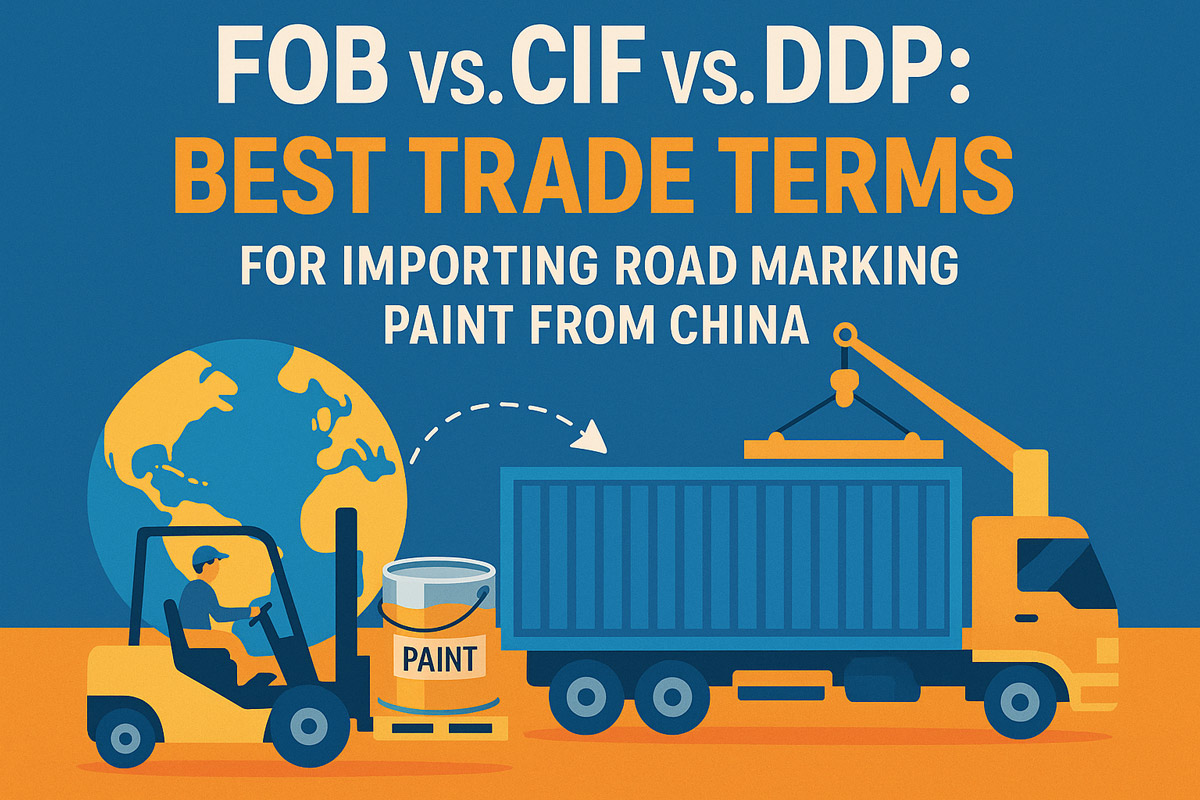 FOB vs. CIF vs. DDP: Best Trade Terms for Importing Road Marking Paint from China
