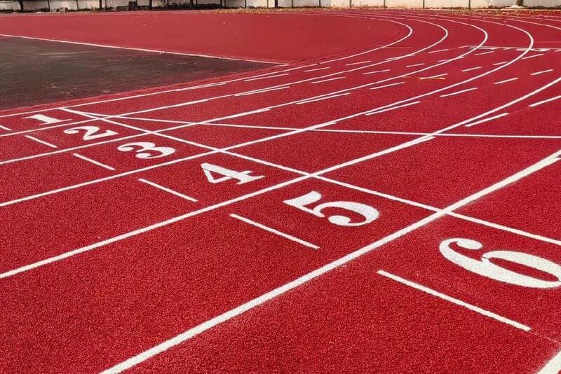 Playground track markings