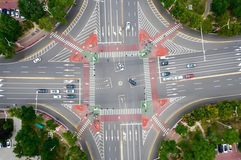 Urban road markings