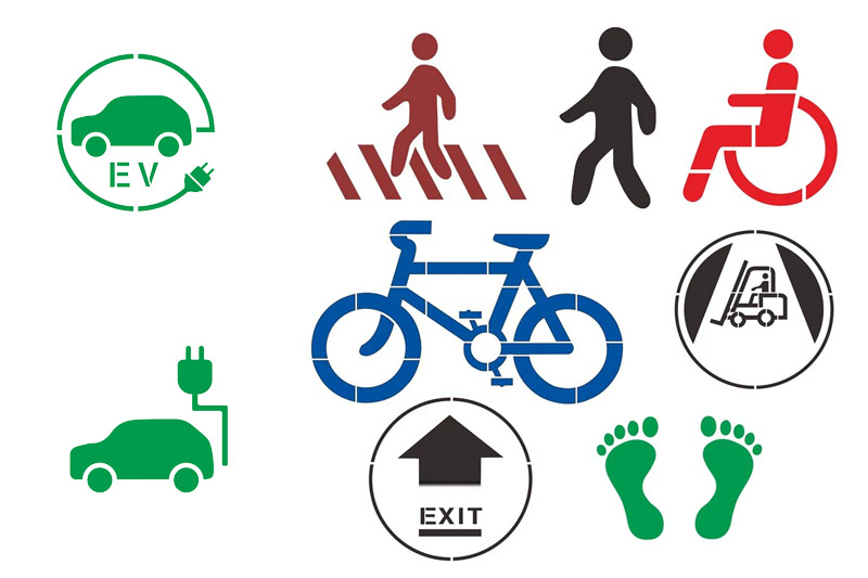 Parking Lot Stencils