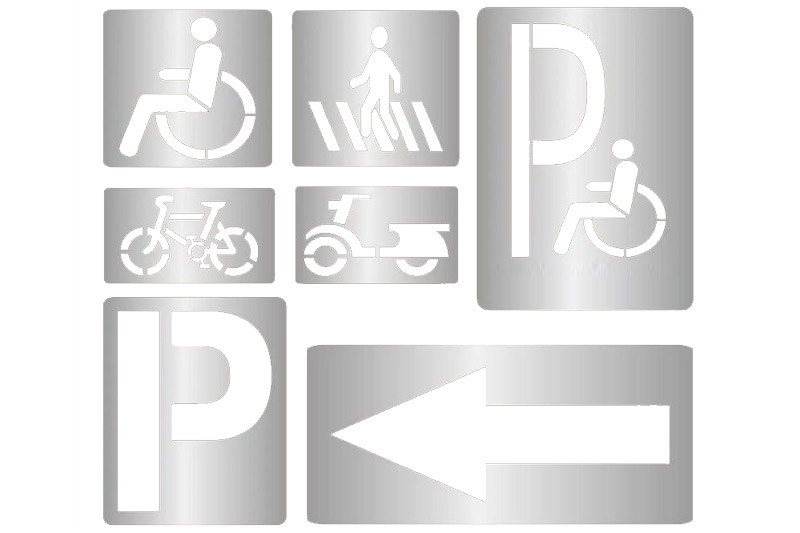 Parking Lot Stencils