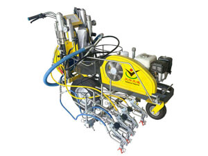 Cold paint road marking machine