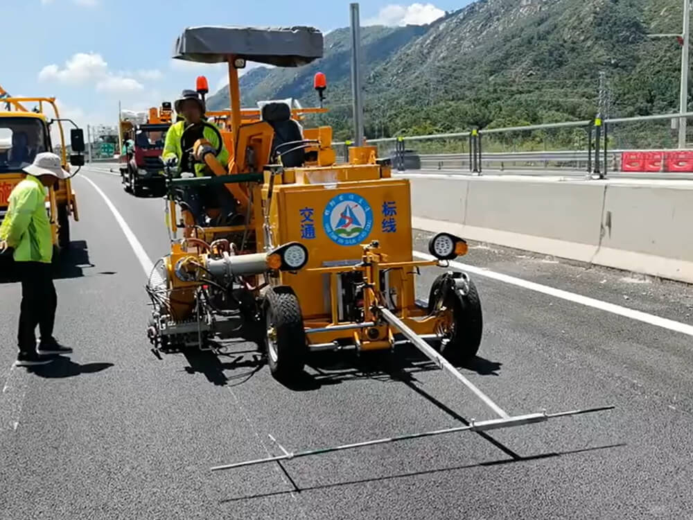 Road marking case in Middle East