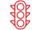Intelligent traffic lights icon