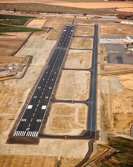 Airport road markings