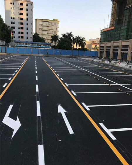 Parking lot markings
