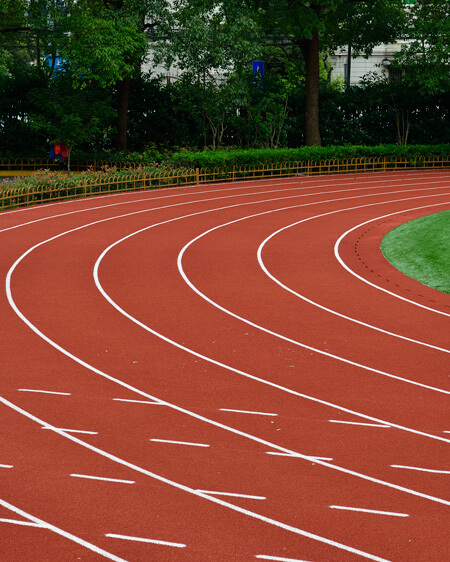 Playground track markings