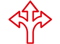 road marking materials icon
