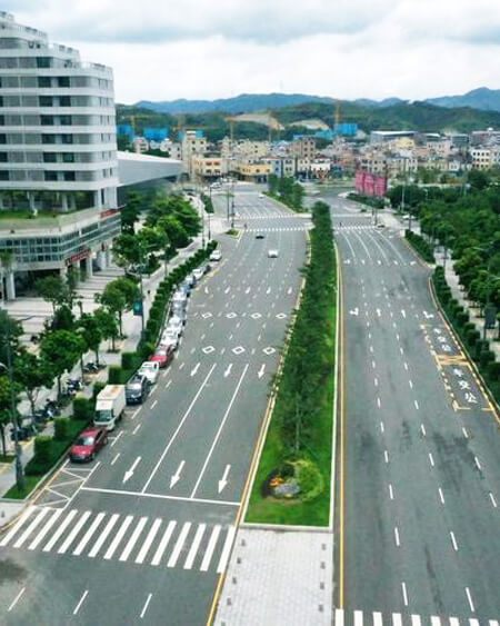 Urban road markings